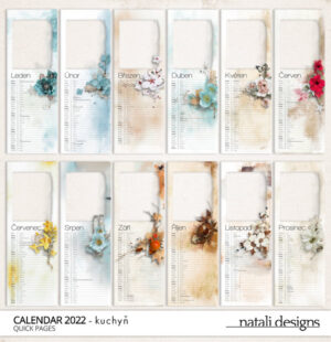 Kalendář kuchyňský se jmény 22