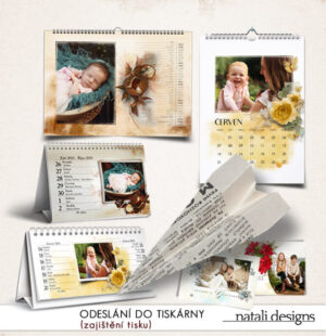 Odeslání kalendáře nebo pohlednice do tiskárny