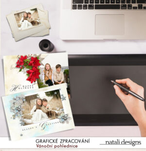 Zpracování vánočních přání, pohlednic a PF z fotografií