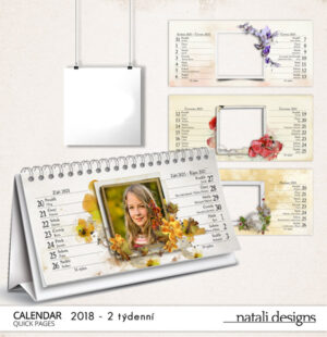 Kalendář stolní 2týdenní 18