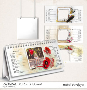 Kalendář stolní 2týdenní 17