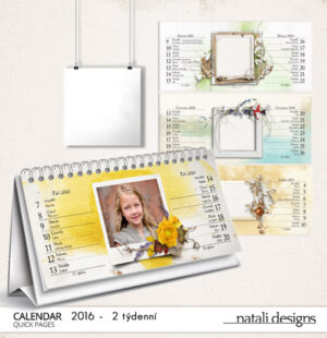 Kalendář stolní 2týdenní 16