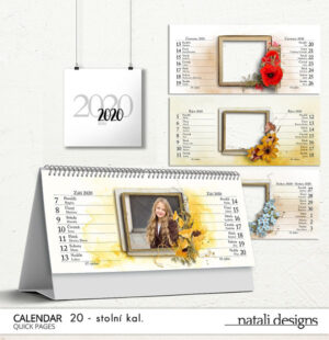 Kalendář stolní 2týdenní 20