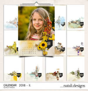 nástěnný kalendář z vlastních fotografií Natali design