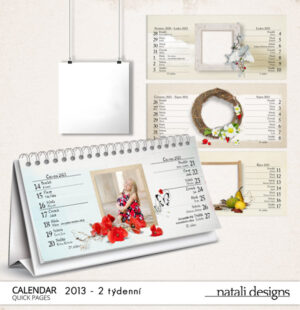Kalendář stolní 2týdenní 13