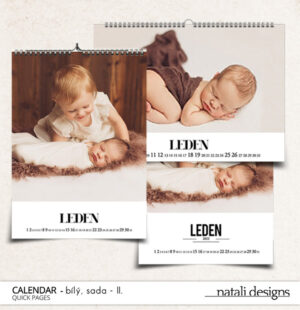 Kalendář bílý – sada II.