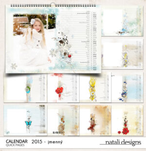 Kalendář nástěnný se jmény 15 - šířka