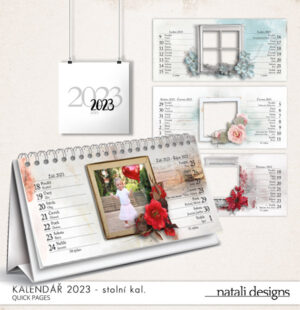 Kalendář stolní 2týdenní 23 – barevný