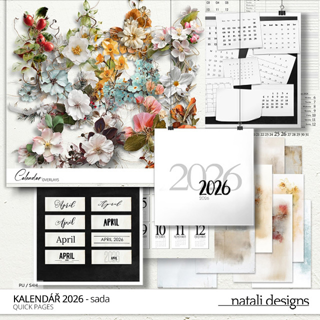 * NOVINKA * Komplet pro tvorbu nástěnného kalendáře 26