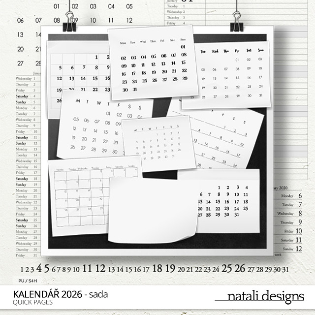 * NOVINKA * Komplet pro tvorbu nástěnného kalendáře 26 - Obrázek 5
