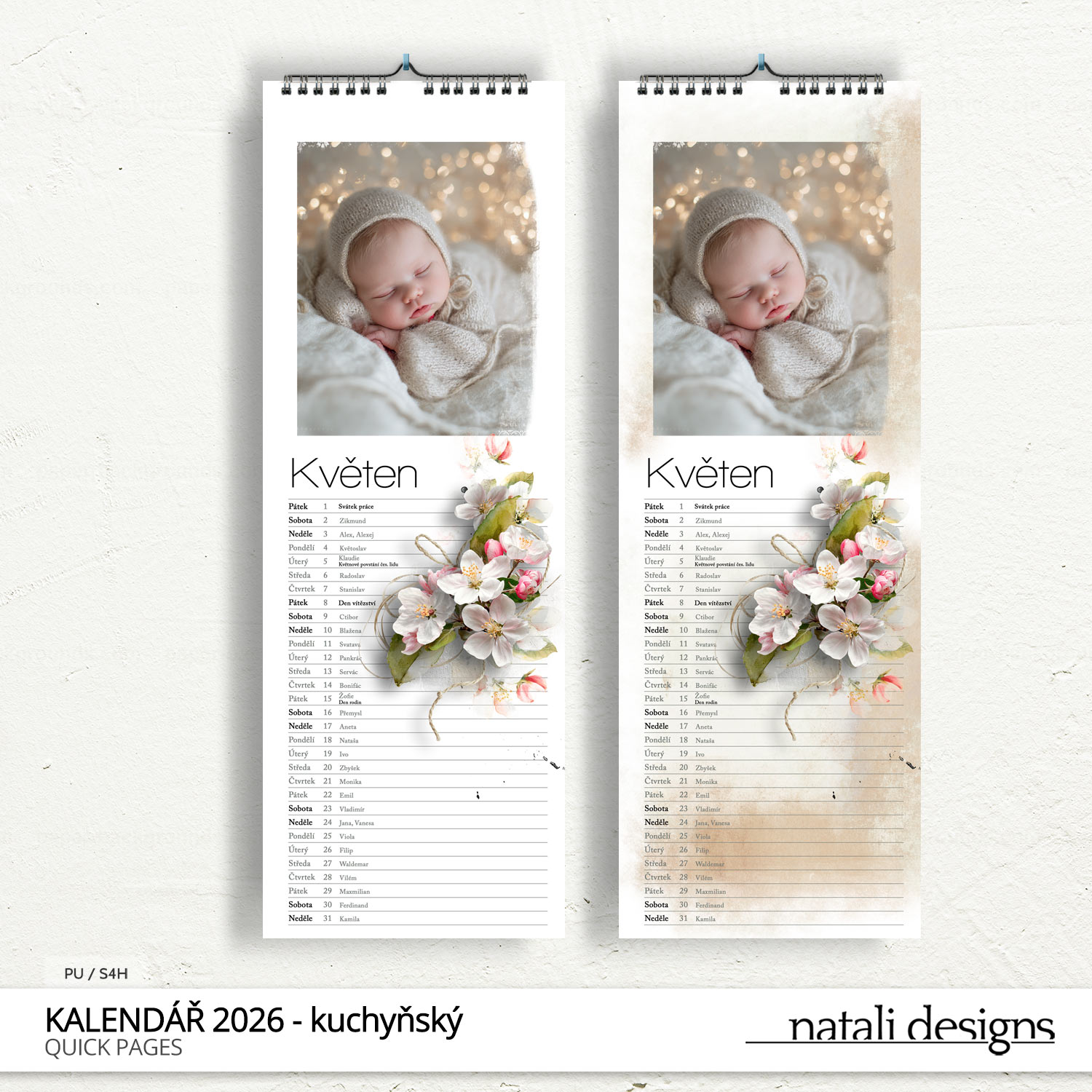 * NOVINKA * Kalendář kuchyňský se jmény 26 - barevný - Obrázek 4