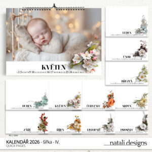 * NOVINKA * Kalendář nástěnný 26 - IV. (šířka)