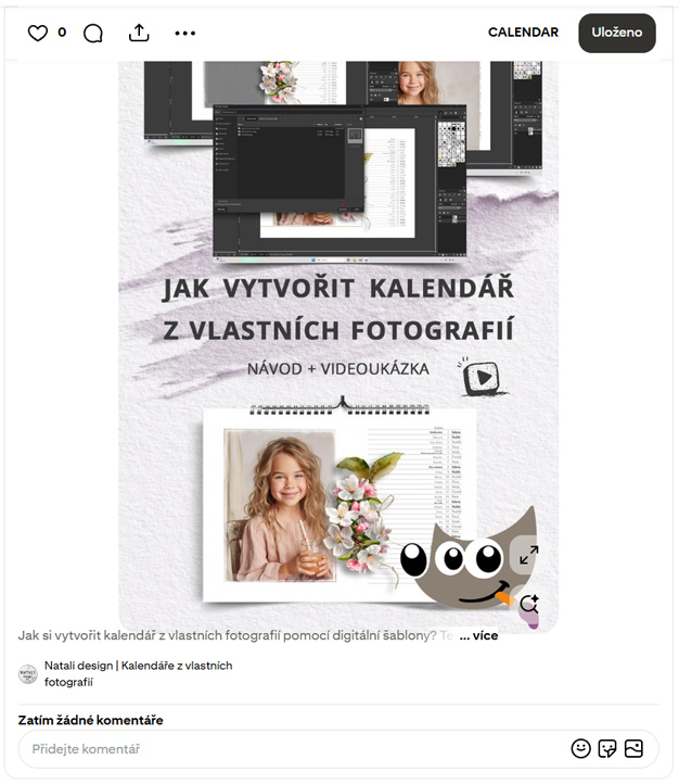 Pin - příspěvek na Pinterstu - sdílený obrázek, video nebo text na Pinterstu