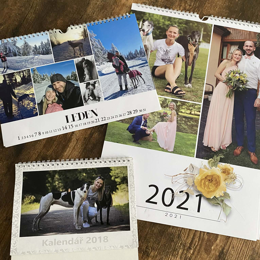 rodinný fotokalendář z fotografií