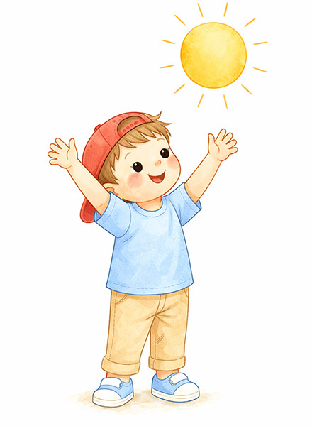 Kubík a žluté sluníčko 