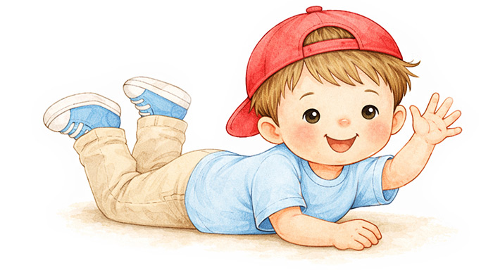 Kubík mává na pozdrav