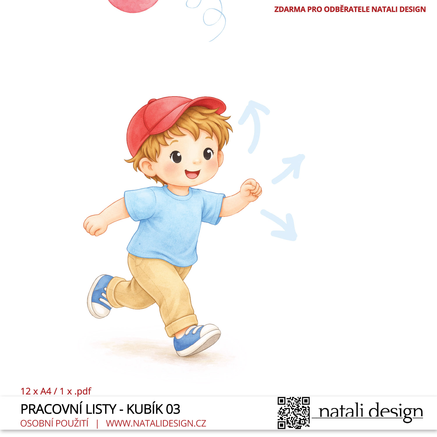Kubík hledá cestu <br> Pracovní listy pro děti 3+ (12 listů) - Obrázek 7