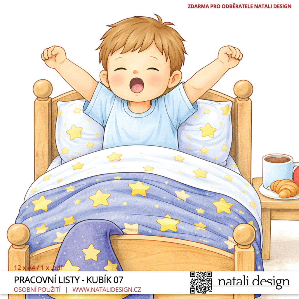 Detailní náhled na obrázek Kubíka ze série Kubík a kouzelný sen - aktivity pro děti