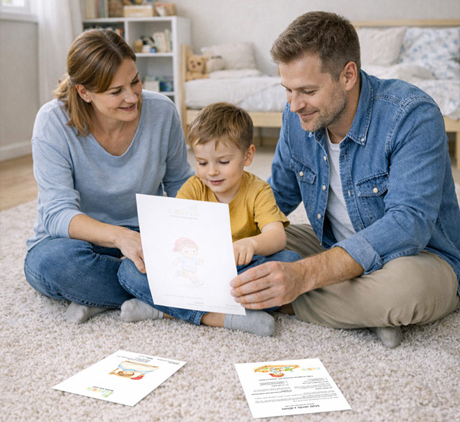 Aktivity pro děti - Rodiče si povídají nad Pracovními listy s Kubíkem, které připravuji pro děti a jejich rodiče zdarma.