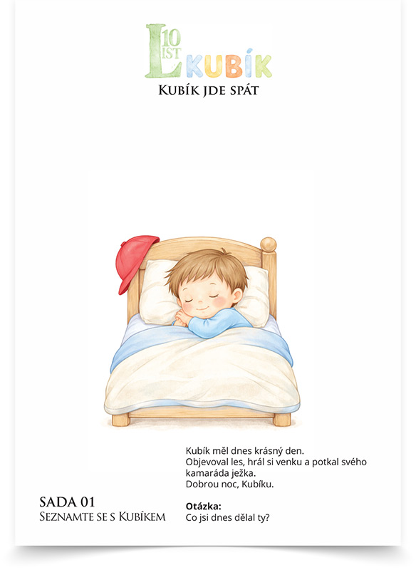 Pracovní list - ukázka 1. série - Seznamte se s Kubíkem