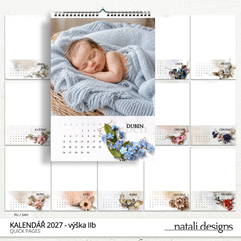 Kalendář 27 - nástěnný II (3 styly názvu)